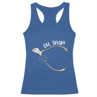Funny Thanksgiving Oh Snap Racerback Tank Top Turkey Wishbone - Wonder Print Shop