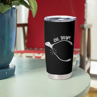Funny Thanksgiving Oh Snap Tumbler Cup Turkey Wishbone - Wonder Print Shop