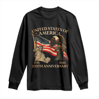 America's 250th Anniversary Long Sleeve Shirt United States Of America 250th Independence Day Freedom - Wonder Print Shop