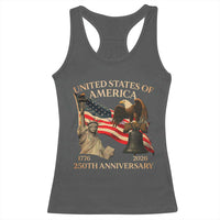 America's 250th Anniversary Racerback Tank Top United States Of America 250th Independence Day Freedom - Wonder Print Shop