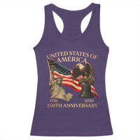America's 250th Anniversary Racerback Tank Top United States Of America 250th Independence Day Freedom - Wonder Print Shop