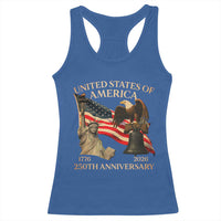 America's 250th Anniversary Racerback Tank Top United States Of America 250th Independence Day Freedom - Wonder Print Shop