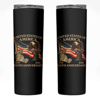 America's 250th Anniversary Skinny Tumbler United States Of America 250th Independence Day Freedom - Wonder Print Shop