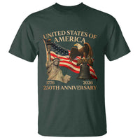 America's 250th Anniversary T Shirt United States Of America 250th Independence Day Freedom - Wonder Print Shop