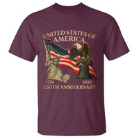 America's 250th Anniversary T Shirt United States Of America 250th Independence Day Freedom - Wonder Print Shop