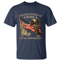 America's 250th Anniversary T Shirt United States Of America 250th Independence Day Freedom - Wonder Print Shop