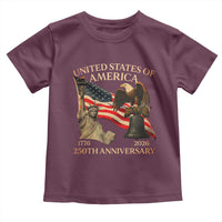 America's 250th Anniversary Toddler T Shirt United States Of America 250th Independence Day Freedom - Wonder Print Shop