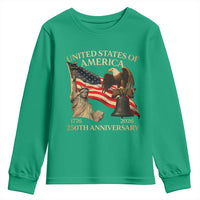 America's 250th Anniversary Youth Sweatshirt United States Of America 250th Independence Day Freedom - Wonder Print Shop