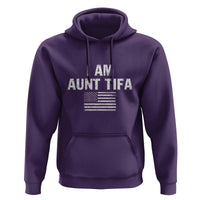 Funny I Am Aunt Tifa Hoodie Political Satire Vintage American Flag - Wonder Print Shop