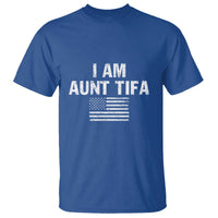 Funny I Am Aunt Tifa T Shirt Political Satire Vintage American Flag - Wonder Print Shop