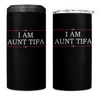 Funny I Am Aunt Tifa 4 in 1 Can Cooler Tumbler Political Satire Stars And Stripes - Wonder Print Shop