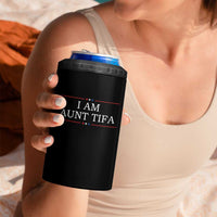 Funny I Am Aunt Tifa 4 in 1 Can Cooler Tumbler Political Satire Stars And Stripes - Wonder Print Shop