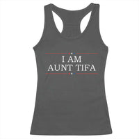 Funny I Am Aunt Tifa Racerback Tank Top Political Satire Stars And Stripes - Wonder Print Shop