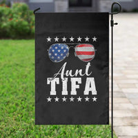 Funny Aunt Tifa Garden Flag Political Satire American Flag Sunglasses - Wonder Print Shop