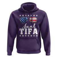 Funny Aunt Tifa Hoodie Political Satire American Flag Sunglasses - Wonder Print Shop