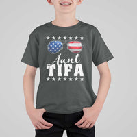 Funny Aunt Tifa T Shirt For Kid Political Satire American Flag Sunglasses - Wonder Print Shop