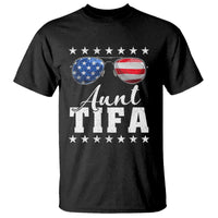 Funny Aunt Tifa T Shirt Political Satire American Flag Sunglasses - Wonder Print Shop