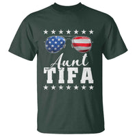 Funny Aunt Tifa T Shirt Political Satire American Flag Sunglasses - Wonder Print Shop