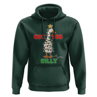 Funny Christmas Silly Goose Hoodie Got Too Silly Goose Pun Humor Xmas Tree - Wonder Print Shop