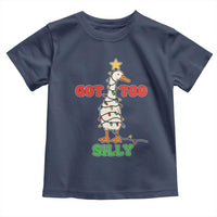Funny Christmas Silly Goose Toddler T Shirt Got Too Silly Goose Pun Humor Xmas Tree - Wonder Print Shop