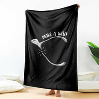 Funny Thanksgiving Turkey Wishbone Throw Blanket Make A Wish Chicken Turkey - Wonder Print Shop