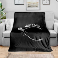 Funny Thanksgiving Turkey Wishbone Throw Blanket Make A Wish Chicken Turkey - Wonder Print Shop