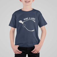 Funny Thanksgiving Turkey Wishbone T Shirt For Kid Make A Wish Chicken Turkey - Wonder Print Shop