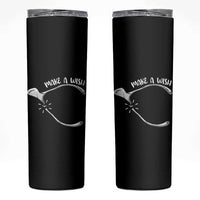 Funny Thanksgiving Turkey Wishbone Skinny Tumbler Make A Wish Chicken Turkey - Wonder Print Shop