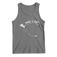 Funny Thanksgiving Turkey Wishbone Tank Top Make A Wish Chicken Turkey - Wonder Print Shop