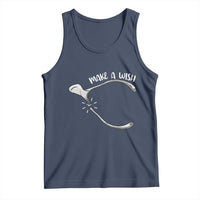 Funny Thanksgiving Turkey Wishbone Tank Top Make A Wish Chicken Turkey - Wonder Print Shop