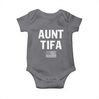 Funny Aunt Tifa Baby Onesie Political Satire Vintage American Flag - Wonder Print Shop