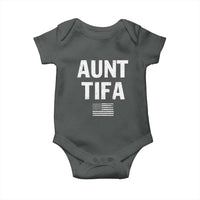 Funny Aunt Tifa Baby Onesie Political Satire Vintage American Flag - Wonder Print Shop
