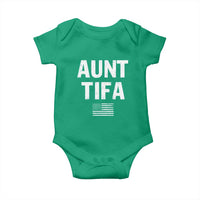 Funny Aunt Tifa Baby Onesie Political Satire Vintage American Flag - Wonder Print Shop