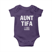 Funny Aunt Tifa Baby Onesie Political Satire Vintage American Flag - Wonder Print Shop