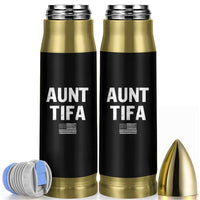 Funny Aunt Tifa Bullet Tumbler Political Satire Vintage American Flag - Wonder Print Shop