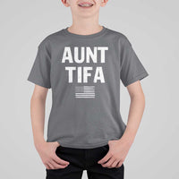 Funny Aunt Tifa T Shirt For Kid Political Satire Vintage American Flag - Wonder Print Shop