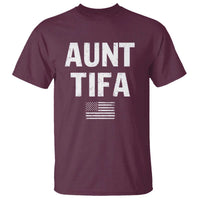 Funny Aunt Tifa T Shirt Political Satire Vintage American Flag - Wonder Print Shop