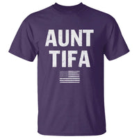 Funny Aunt Tifa T Shirt Political Satire Vintage American Flag - Wonder Print Shop