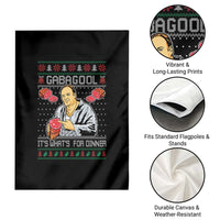 Funny Christmas Mafia Garden Flag Gabagool It Is Whats For Dinner Gangster Movie - Wonder Print Shop