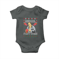 Funny Christmas Mafia Baby Onesie Gabagool It Is Whats For Dinner Gangster Movie - Wonder Print Shop