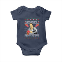 Funny Christmas Mafia Baby Onesie Gabagool It Is Whats For Dinner Gangster Movie - Wonder Print Shop