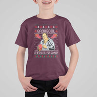 Funny Christmas Mafia T Shirt For Kid Gabagool It Is Whats For Dinner Gangster Movie - Wonder Print Shop