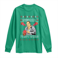 Funny Christmas Mafia Long Sleeve Shirt Gabagool It Is Whats For Dinner Gangster Movie - Wonder Print Shop