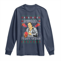 Funny Christmas Mafia Long Sleeve Shirt Gabagool It Is Whats For Dinner Gangster Movie - Wonder Print Shop