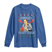 Funny Christmas Mafia Long Sleeve Shirt Gabagool It Is Whats For Dinner Gangster Movie - Wonder Print Shop