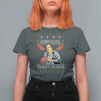 Funny Christmas Mafia T Shirt For Women Gabagool It Is Whats For Dinner Gangster Movie - Wonder Print Shop