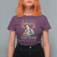 Funny Christmas Mafia T Shirt For Women Gabagool It Is Whats For Dinner Gangster Movie - Wonder Print Shop