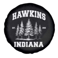 Funny Hawkins Sci Fi Lover Spare Tire Cover Indiana Strangers Pine Tree - Wonder Print Shop