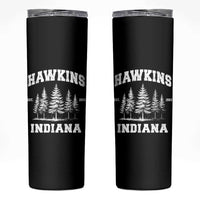 Funny Hawkins Sci Fi Lover Skinny Tumbler Indiana Strangers Pine Tree - Wonder Print Shop