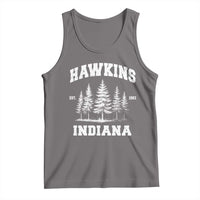 Funny Hawkins Sci Fi Lover Tank Top Indiana Strangers Pine Tree - Wonder Print Shop